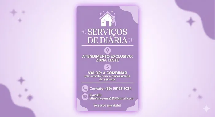 Faço diárias 