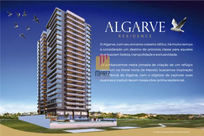 Apartamento Beira Mar com 4 suítes, DCE e 4 Vagas de Garagem em Guaxuma, Maceió-AL - 200,6