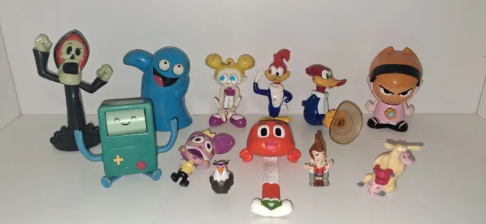Lote bonecos billy mandy hora da aventura dexter pica pau padrinhos mágicos gumball