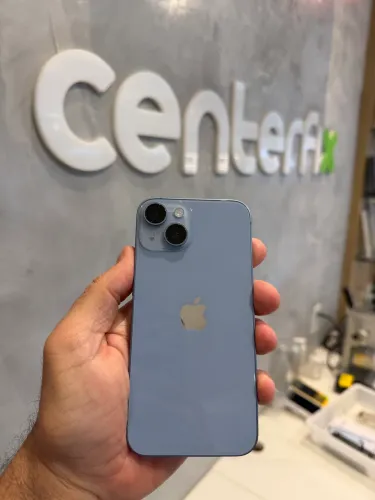 iPhone 14/256gb azul excelente estado com bateria nova 100% - com garantia 