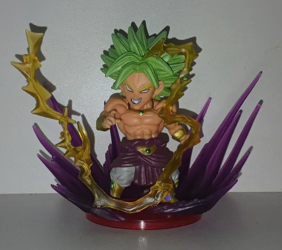BONECO ACTION FIGURE MINIATURA DRAGON BALL BROLY COM EFEITOS DE PODER