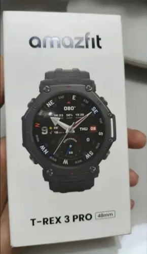 Smartwatch amazfit t rex três pró Black 48 mm