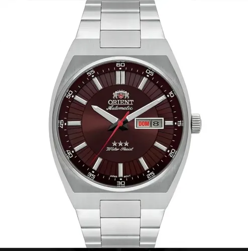 RELÓGIO ORIENT - AUTOMÁTICO - A PROVA D'ÁGUA - 3 ESTRELAS - MODELO 469SS087NHN1SX -