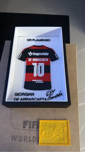 Quadro caixa Flamengo - Arrascaeta