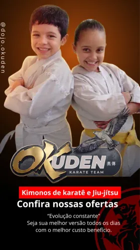 Kimonos de Karatê e Jiu-jítsu adulto e infantil.