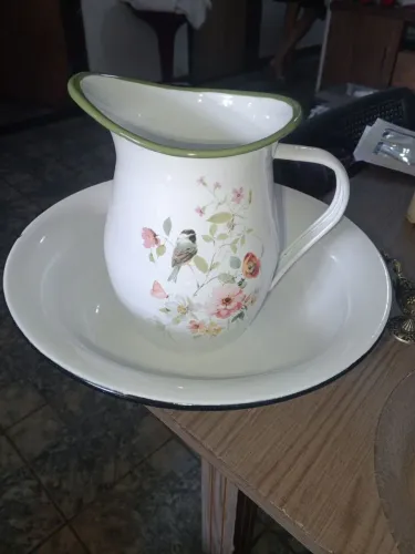 jarro com bacia antiquidade