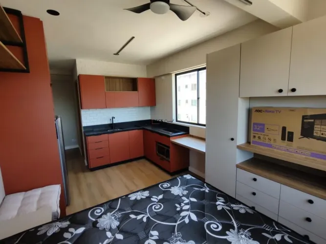 Studio mobiliado à venda com portaria 24 horas em Curitiba, Jardim Botânico REF: 59