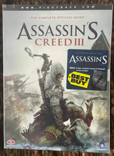 LIVRO GUIA DE ESTRATÉGIAS ASSASSINS CREED III 3 OFICIAL UBISOFT NOVO LACRADO ACEITO OLX PA