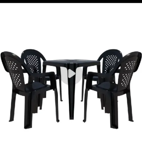 Jogo de mesa de plástico preto