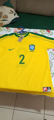 Camisa Brasil retrô Cafu Copa 98