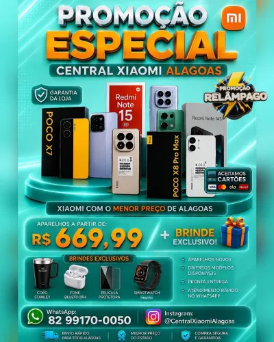 Xiaomi 17T 5G, Poco X8 Pro Max 5G, Poco X7 Pro 5G e Diversos Modelos em Ofertas especiais