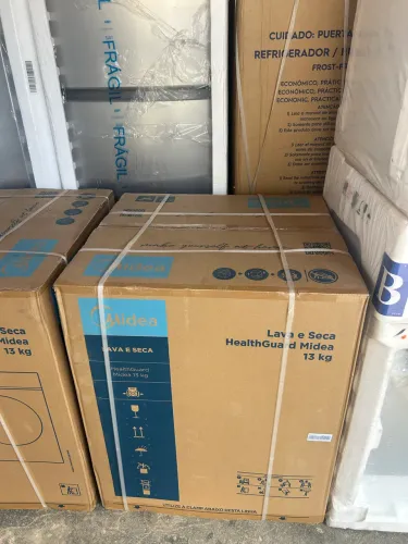 LAVA E SECA MIDEA 13 KG INOX LOOCK COM WI-FI