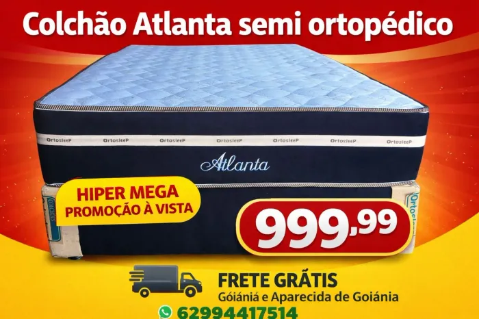 Colchão Atlanta semi ortopédico Casal
