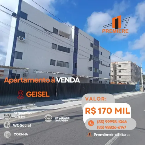 Apartamento à venda com 02 quartos no Ernesto Geisel - João Pessoa - PB