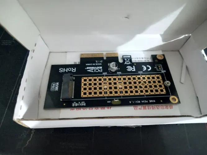 Adaptador M.2 NVMe para PCI-E 4.0/3.0 - JEYI