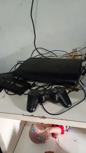 Ps3 com bastante jogos acompanha HD externo