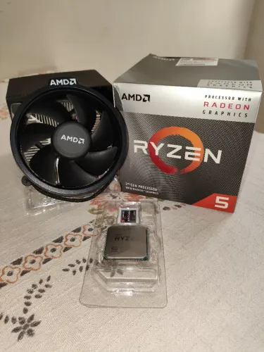 Processador Ryzen 5 3400G Completo | Caixa + Cooler Original | Testado | Leia