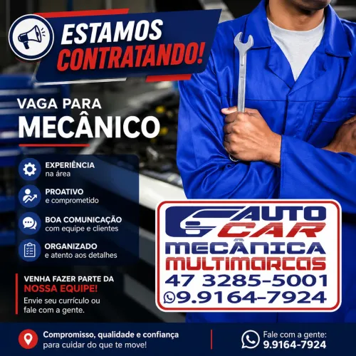 Vaga para mecânico automotivo