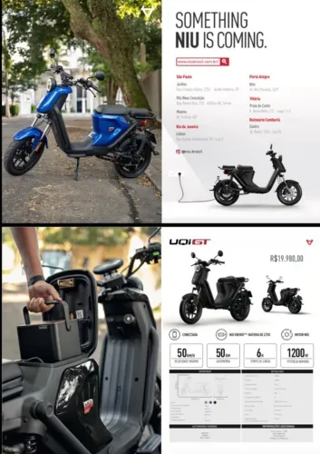 Moto Niu UQI GT 1500w (elétrica)