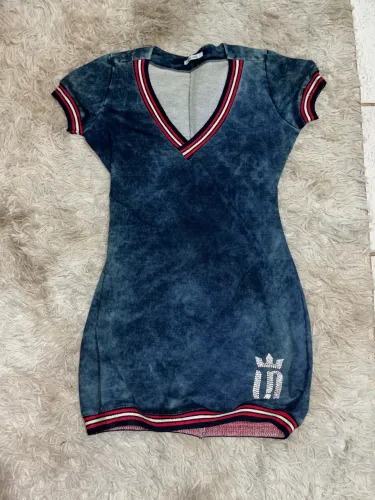 Vestido jeans Lorena Nunes