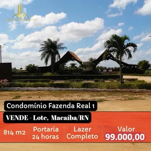 Fazenda Real 1 - Lote à venda com 815 m2 em Área Rural de Macaíba - Macaíba - RN