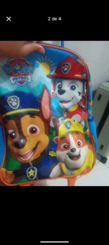 Kit mochila de rodinhas patrulha canina