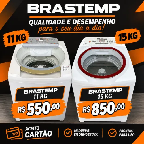 Máquina de lavar a partir de 550 reais 