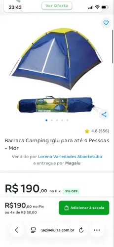 BARRACA CAMPING RAVE IGREJA