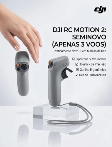 Controle DJI RC Motion 2 - Impecável / Estado de Novo (Avata, AVATA2, Mini 3 Pro, etc.)