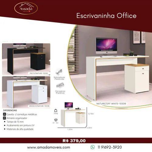 Escrivaninha Office - à pronta entrega 