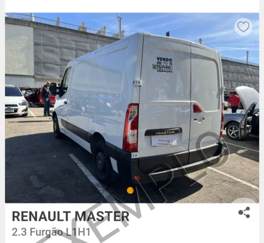 Renault Master 2.3 DCI Furgão 16V Diesel 2018