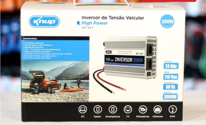 Inversor de Tensão Veicular 3000W Kanup