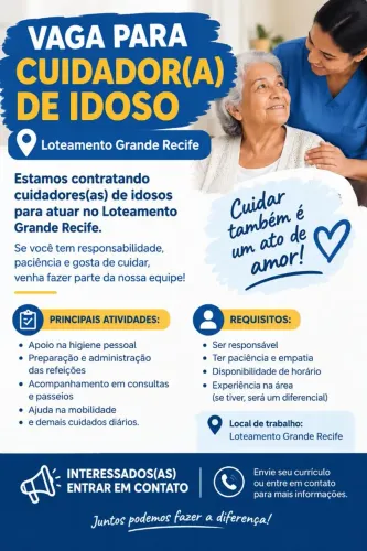 Vaga para cuidador