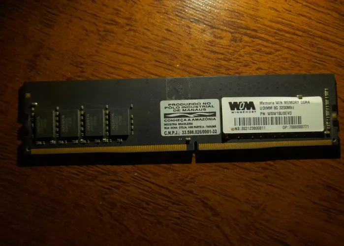 Memoria ram 8gb ddr4 3200mhz