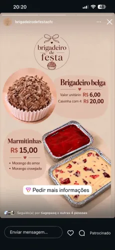 Morango do amor e cravejado marmitinha