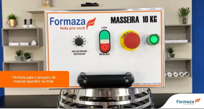 Masseira Planetária 10kg aquecida a gás - Marca Formaza