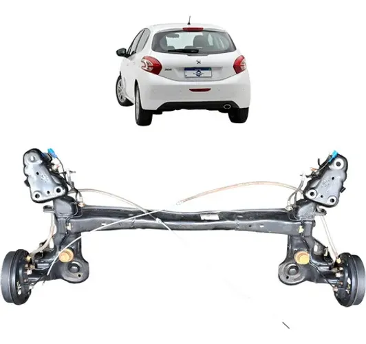 Eixo Traseiro Peugeot 208 1.5 Manual 2015 Uzad0