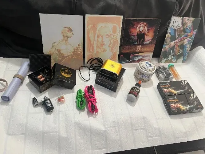 KIT COMPLETO DE TATTO PROFISSIONAL