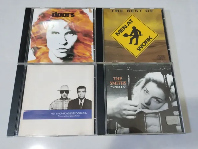 Combo Lote CDs Rock The Doors The Smiths Men At Work Pet Shop Boys New Wave Pop Morrissey