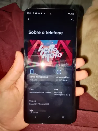 Moto G05 seminovo