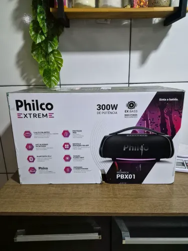 Caixa de Som Philco Extreme 300W - Bluetooth 5.4 - Som Potente e Impecável