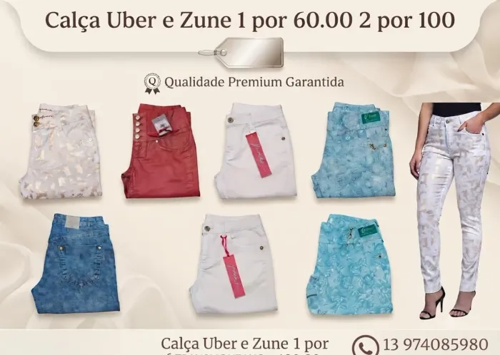 Calças jeans outlet várias marcas