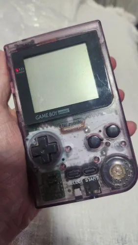 Gameboy pocket transparente (game boy) com detalhe