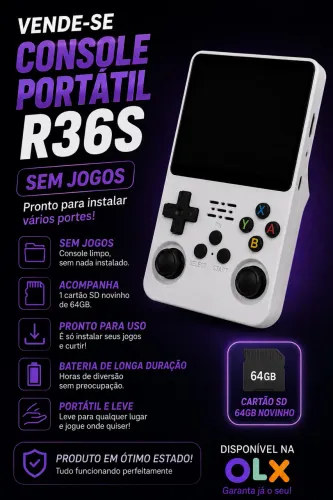 Vendo Console Portátil Retro, R36S