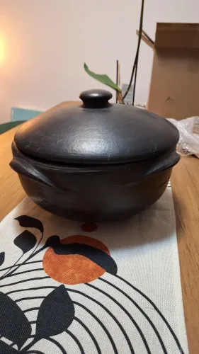 Panela de barro grande 32cm diâmetro