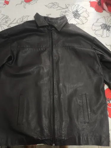 Jaqueta Vintage PAR-K'S Confecciones en Cuero Preta - Excelente Estado