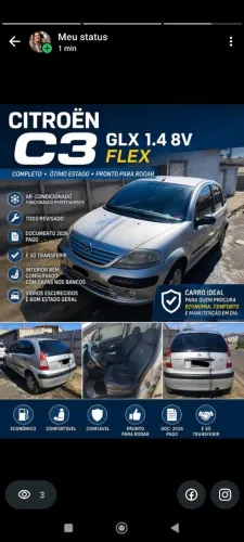 Citroen C3 GLX 1.4/ GLX Sonora 1.4 Flex 8V 5P 2006
