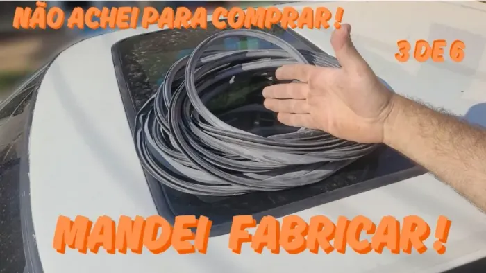 Vedação Externa Teto Solar Ford Escort XR3 1987-1992 (MK4) 3 de 6