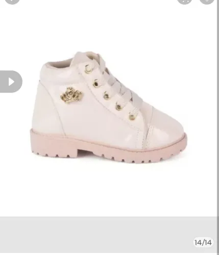 Bota infantil menina nova