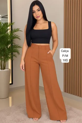 Calca social feminina tm p/m